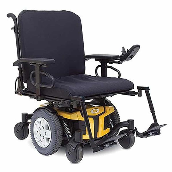 Quantum Q6 Edge HD MWD Powerchair with seating and positioning attached