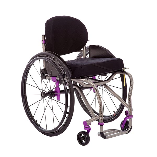 TiLite TRA Lightweight Titanium Rigid Wheelchair front view