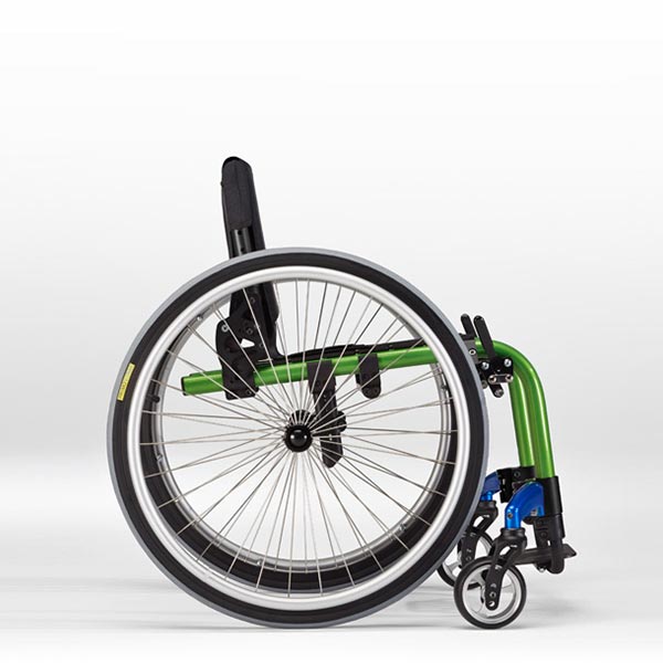 Ki Mobility Little Wave Clik Rigid Pediatric Wheelchair side view