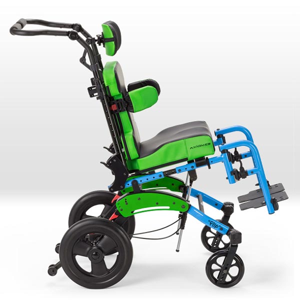 Ki Mobility Little Wave Flip Pediatric Wheelchair side view
