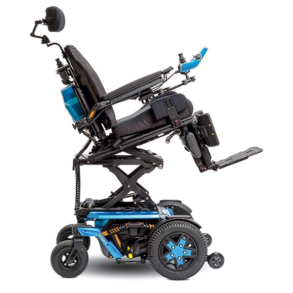 Quantum 4Front FWD Elevating Power Wheelchair with tilted seating