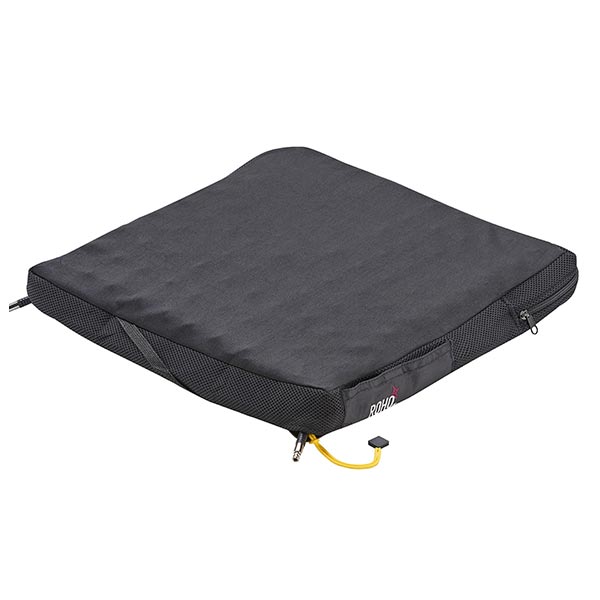 ROHO® LOW PROFILE® Dual Compartment Wheelchair Cushion with outer fabric covering