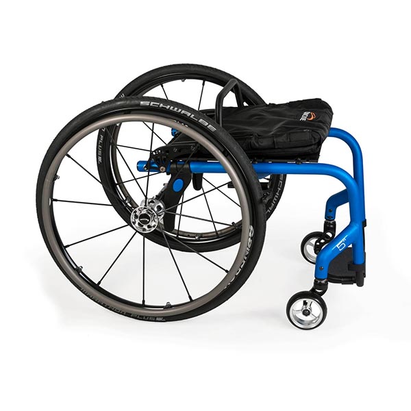 Sunrise Medical Quickie 5R Lightweight Rigid Wheelchair with folded back
