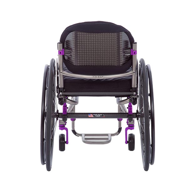 TiLite TRA Lightweight Titanium Rigid Wheelchair back view