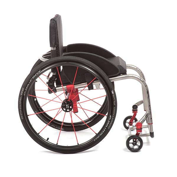 TiLite ZRA Lightweight RIgid Manual Wheelchair side view